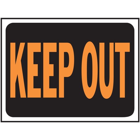 Hy-Ko Keep Out Sign 8.5" x 12.5", 10PK A03010